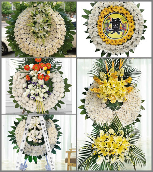 山东青岛平度市同和街道陈家屋村花圈速递